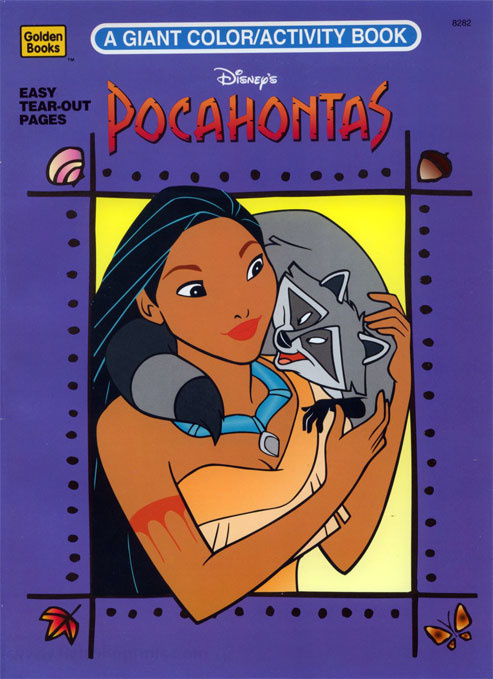 Pocahontas, Disney's coloring and activity book