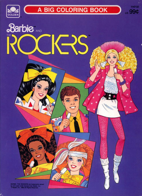 Barbie & the Rockers Coloring Book