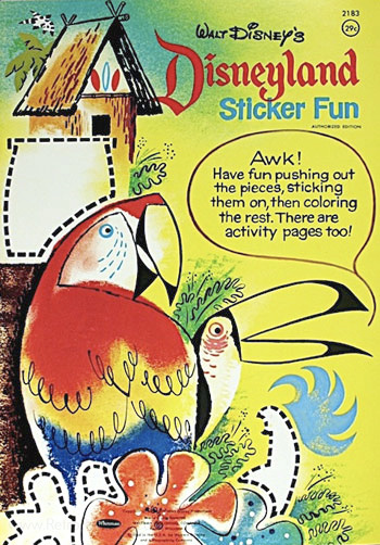 Walt Disney Theme Parks Sticker Fun