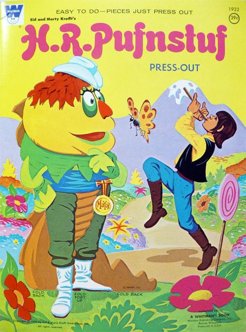 Download H R Pufnstuf Press Out Book Coloring Books At Retro Reprints The World S Largest Coloring Book Archive