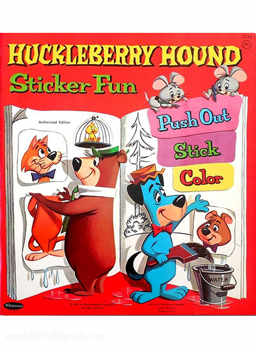 Huckleberry Hound Sticker Fun