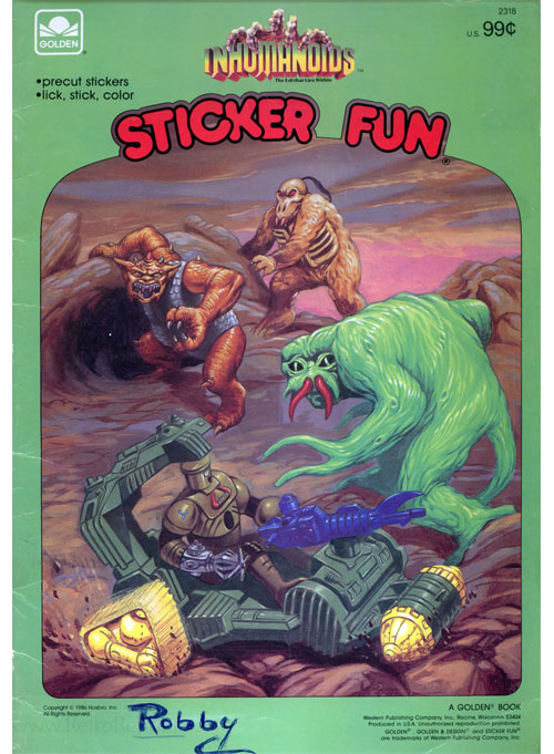 Inhumanoids Sticker Fun