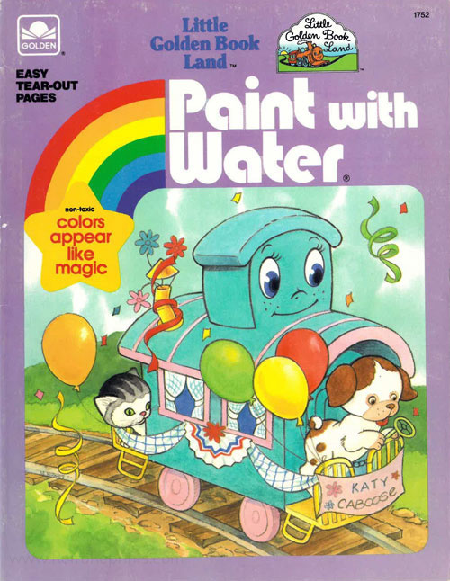 Little Golden Books Paint with Water Coloring Books at Retro Reprints