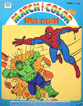Marvel Super Heroes Match the Color
