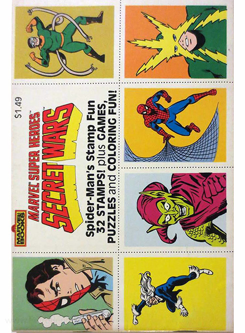 Marvel Super Heroes Secret Wars: Stamp Book