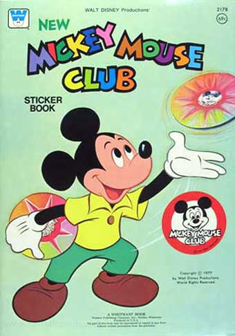 Mickey Mouse Club Sticker Book