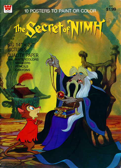 the secret of nimh coloring page in black and white