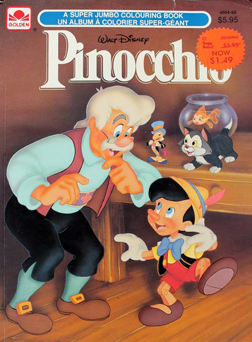 Pinocchio, Disney's Coloring Book