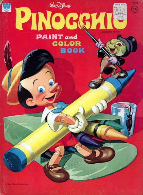 Pinocchio, Disney's Paint and Color Book