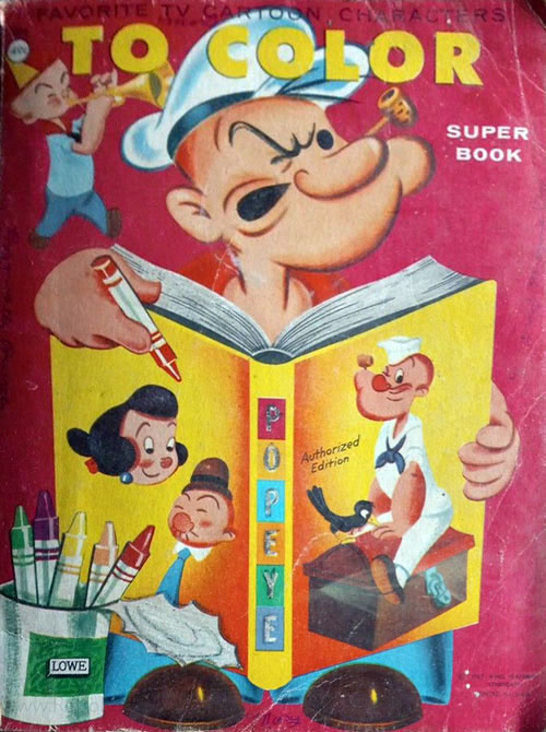 Popeye the Sailor Man Coloring Book