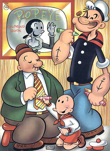 Popeye the Sailor Man Coloring Book