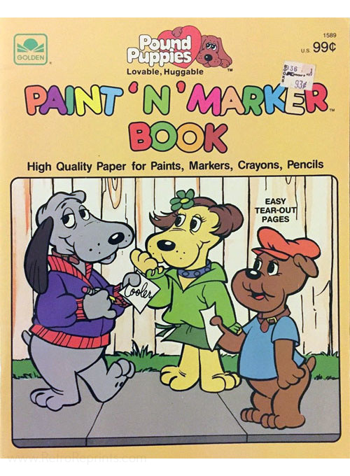 Pound Puppies Paint n Marker Book
