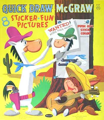 Quickdraw McGraw Sticker Fun