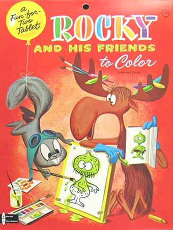 Rocky and Bullwinkle Coloring Book