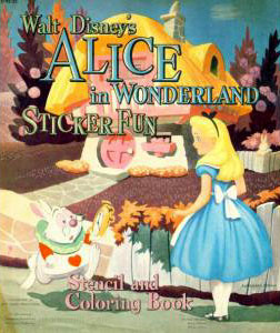 Alice in Wonderland, Disney's Stencil and Coloring Book