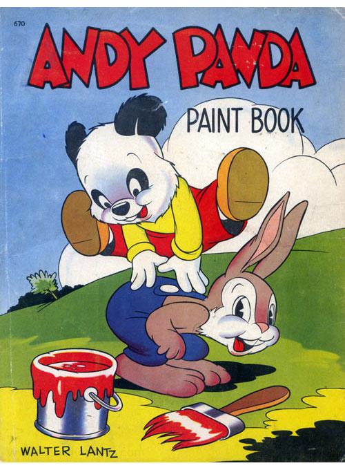 Andy Panda Paint Book