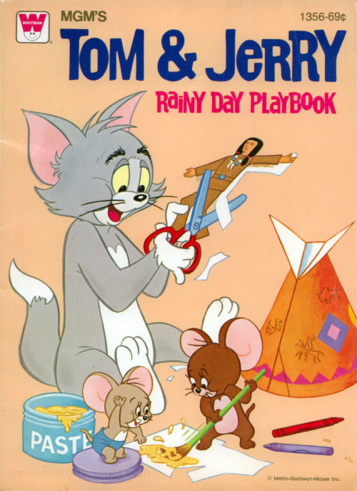 Tom & Jerry Cat & Mouse Games  Coloring Books at Retro Reprints