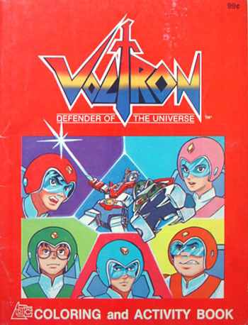 Voltron: Defender of the Universe Coloring Book