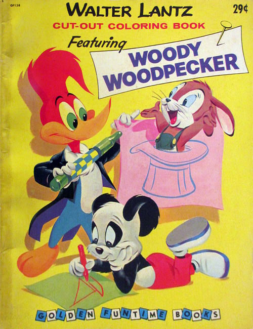 Woody Woodpecker Cut-Out Coloring Book