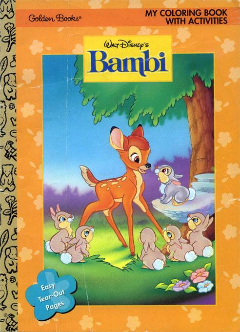 Bambi, Disney's Coloring and Activity Book