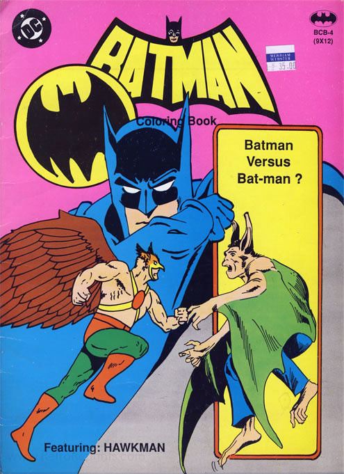 DC Comics Batman and Robin Whitman Coloring Book Color by Number #1660 1966