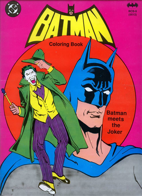 DC Comics Batman and Robin Whitman Coloring Book Color by Number #1660 1966