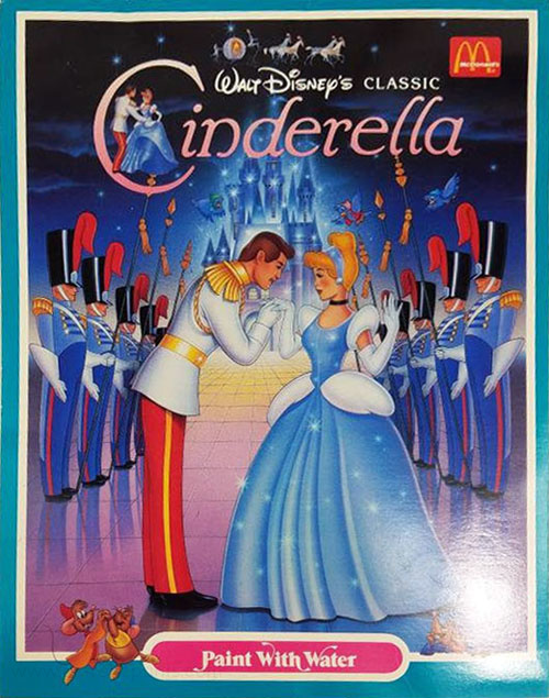 Cinderella, Disney's Paint with Water Coloring Books at Retro