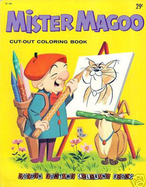 Mr. Magoo Cut-Out Coloring Book