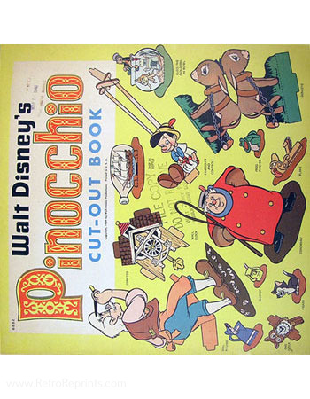 Pinocchio, Disney's Cut-Out Coloring Book