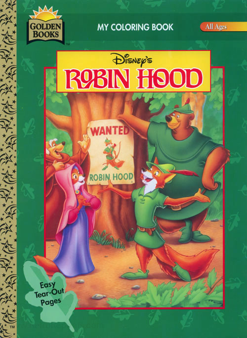 Download Robin Hood Disney S Coloring Books Coloring Books At Retro Reprints The World S Largest Coloring Book Archive