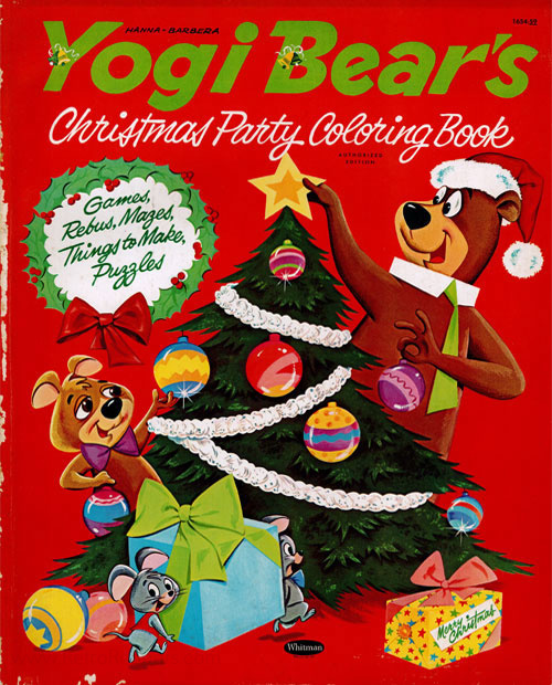 Yogi Bear Christmas Party Coloring Book