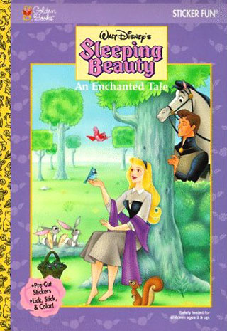 Sleeping Beauty (Coloring Book; 1997) Golden Books : Retro Reprints