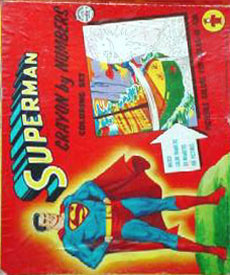 Superman Color By Numbers