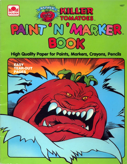Attack of the Killer Tomatoes Paint & Marker Book