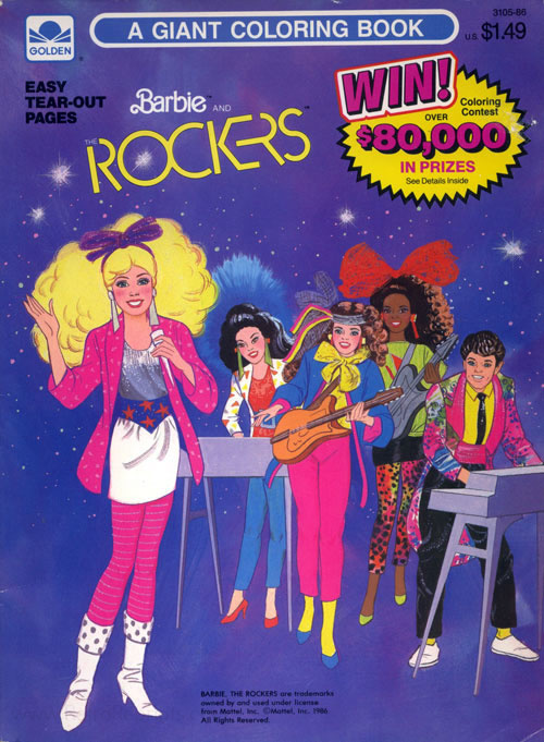 Barbie & the Rockers Coloring Book