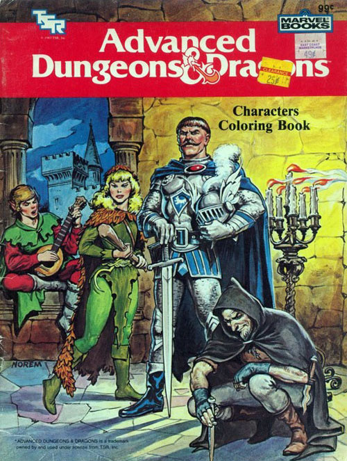 Dungeons & Dragons Characters Coloring Book