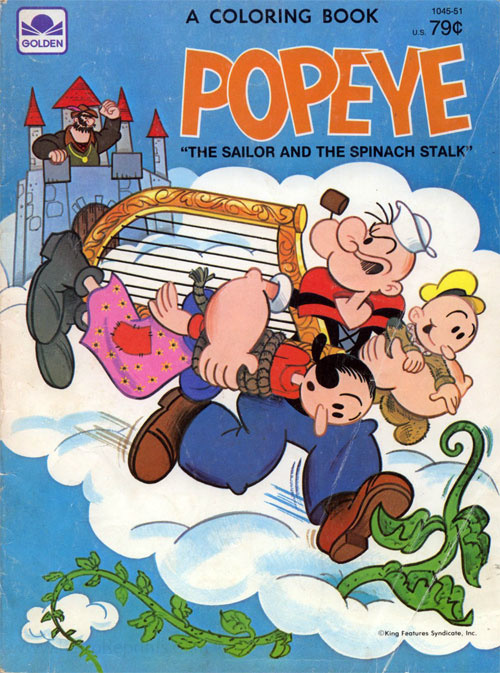 Popeye the Sailor Man Coloring Book