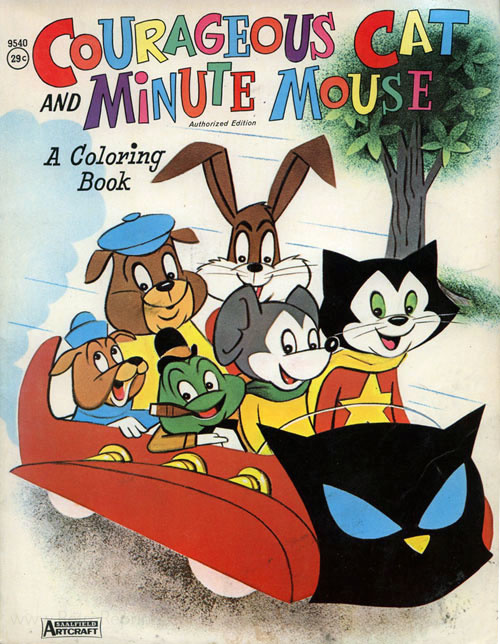 Courageous Cat and Minute Mouse Coloring Book