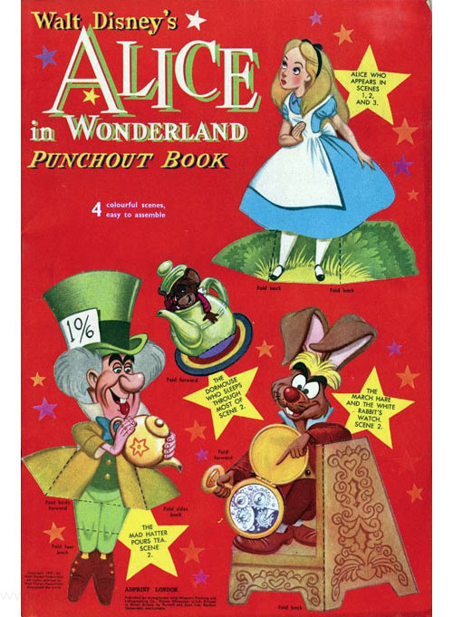 Alice in Wonderland, Disney's Punch Out Book