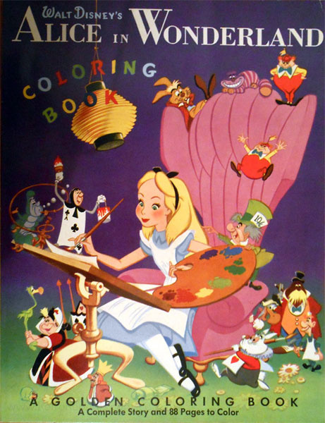 Alice in Wonderland, Disney's Coloring Book