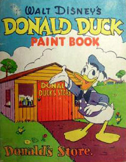 Donald Duck Paint Book