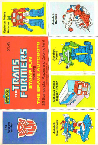 Transformers Stamp Book