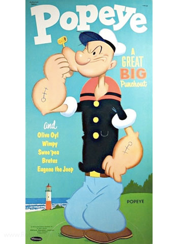 Popeye the Sailor Man Punch Out Book