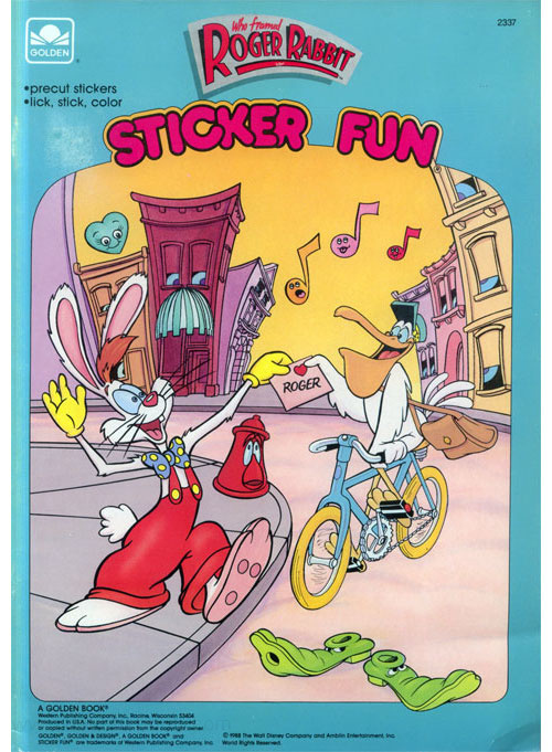 Who Framed Roger Rabbit Sticker Fun