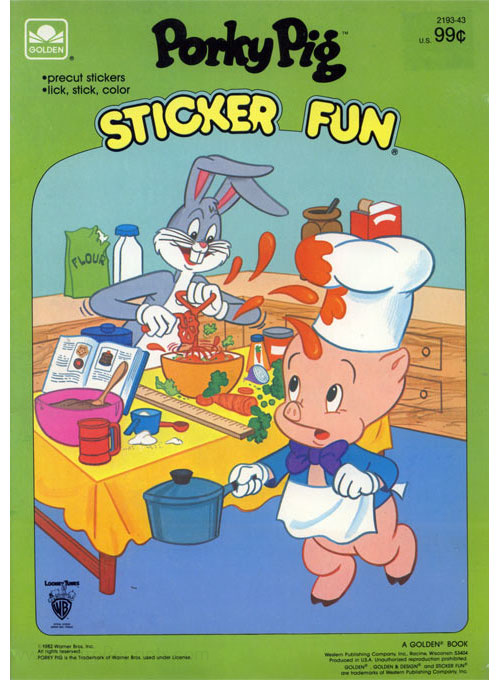 Porky Pig Sticker Fun