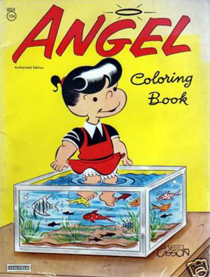 Comic Strips Angel Coloring Book