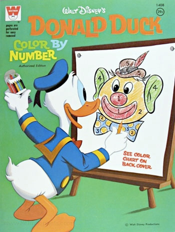 Donald Duck Color By Number