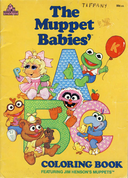 Muppet Babies, Jim Henson's ABC Coloring Book  Coloring Books at Retro 