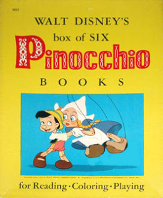 Pinocchio, Disney's 6 Books to Color