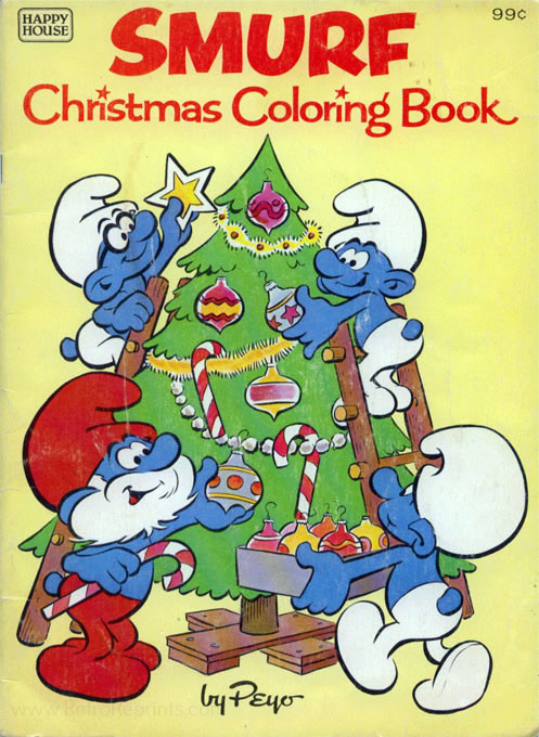 Smurfs Christmas Coloring Book